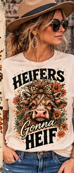 Heifers on model