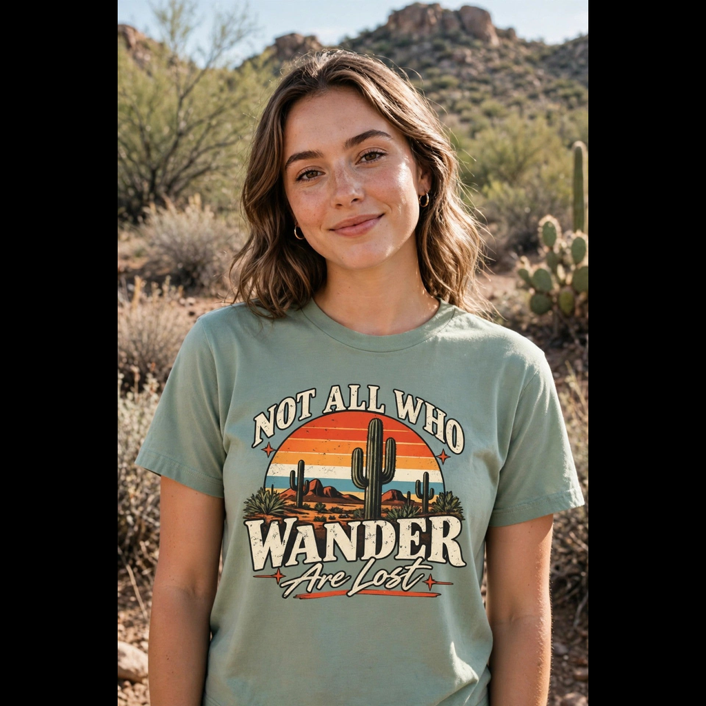 Not All Who Wander Are Lost Tee - square storefront photo