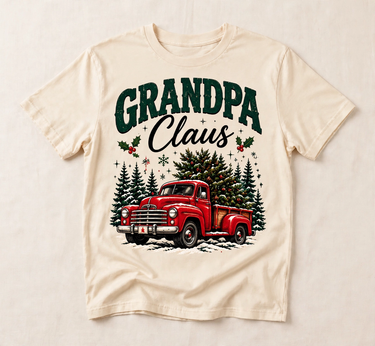 Christmas Family Grandpa Claus Tee
