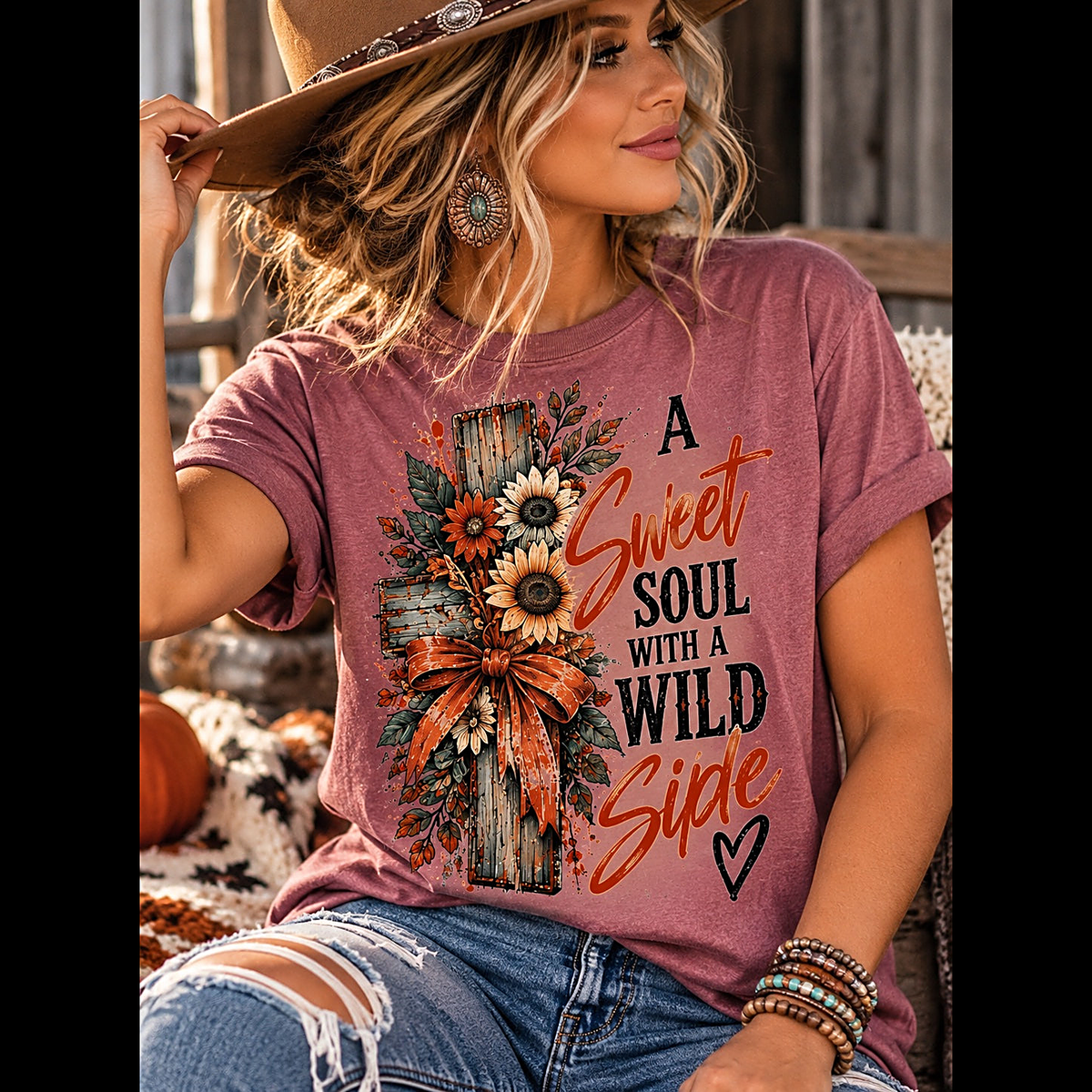 A Sweet Soul With A Wild Side Tee square featured
