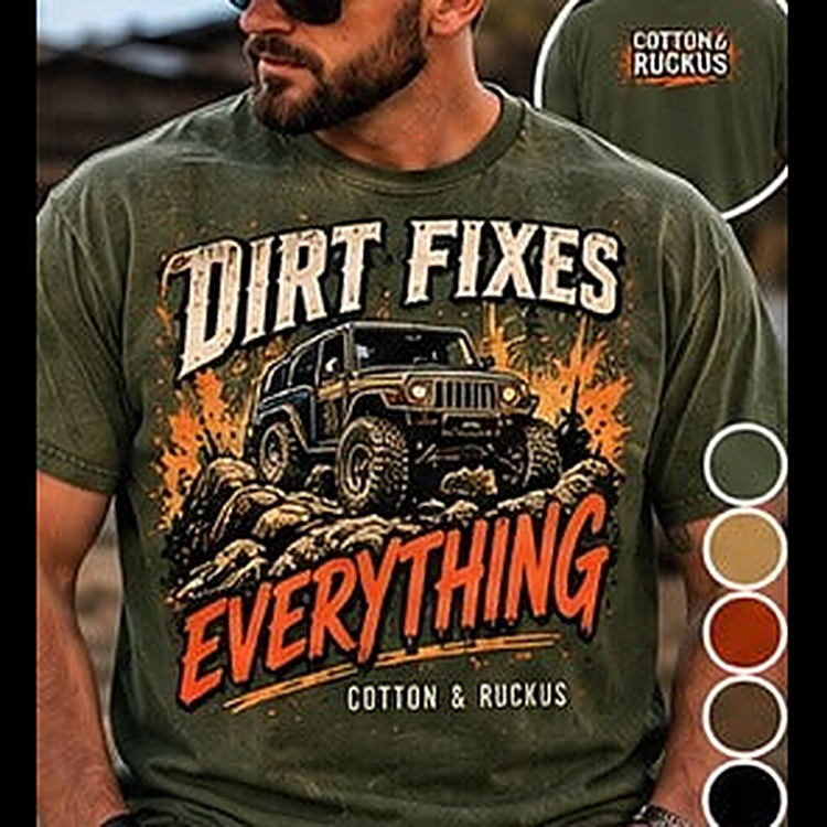 Dirt Fixes Everything Tee square featured
