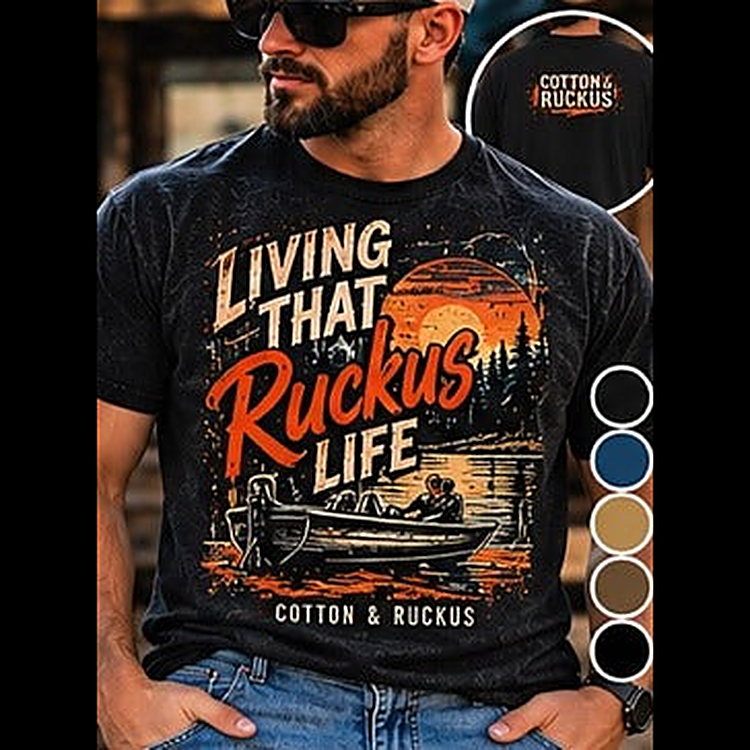 Living That Ruckus Life Tee square featured