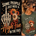 Some People Just Need A High Five In The Face Tee model photo